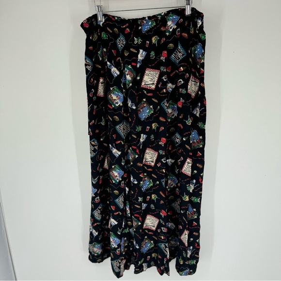 Vintage Handmade 90s Pin Up Rockabilly 70s Maxi Length Skirt - Picture 4 of 4